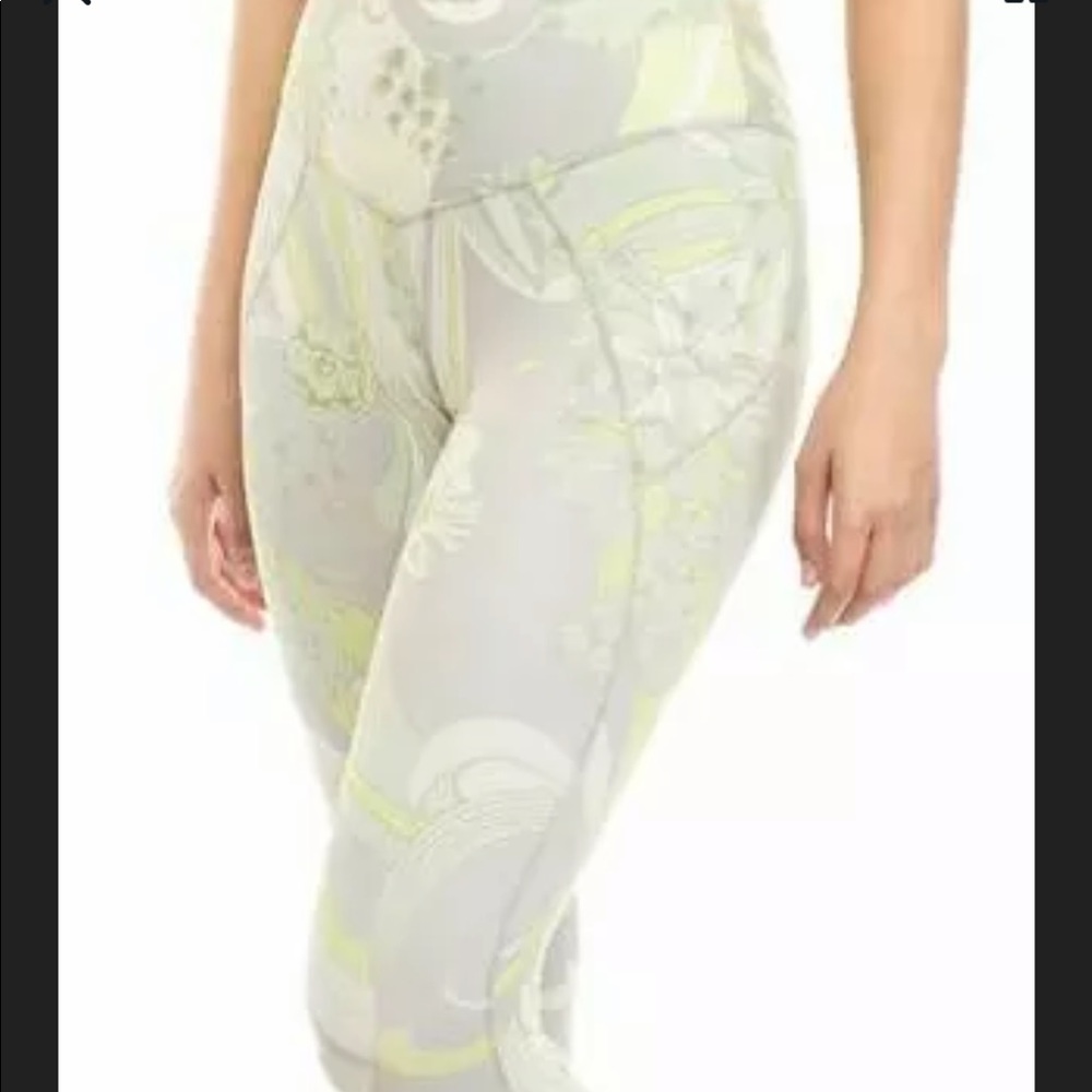 Free People  Wave Crush LIME Legging Yoga Pants